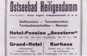 Hier war Bruno Pagel noch der Generalpächter.