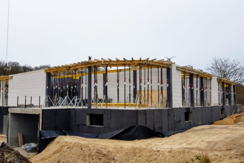 Rohbau Strandzentrum Pearl8 in Heiligendamm