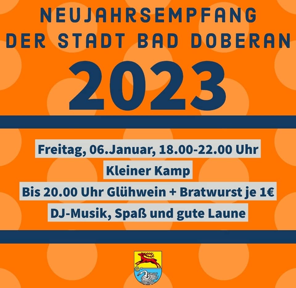 Neujahrsempfang der Stadt Bad Doberan (06.01.2023) ERSTES SEEBAD