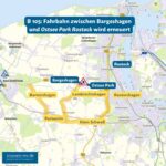 Sperrung der B105 zwischen Rostock und Bad Doberan