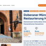 Doberaner Münster startet Crowdfunding-Aktion für die Restaurierung des Hauptportals